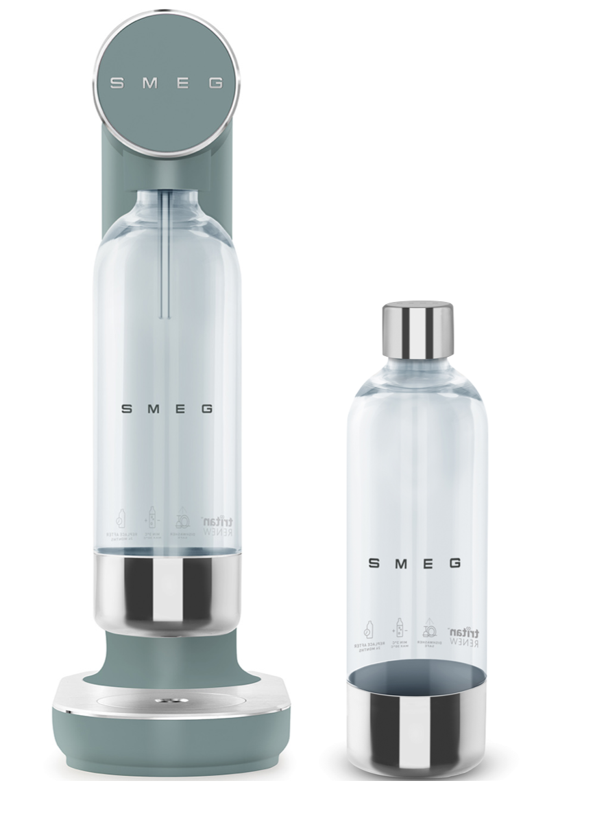 Smeg Wassersprudler Grün-Matt inkl. 2. Flasche
