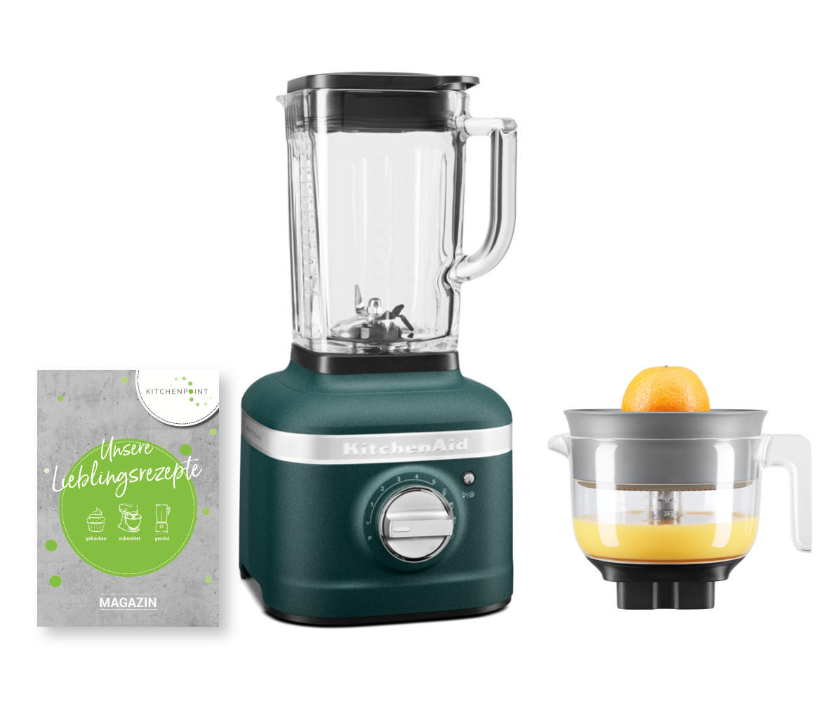 KitchenAid Blender K400 Zitruspressen Set Pebbled Palm KitchenAid Blender K400 Zitruspressen Set Pebbled Palm