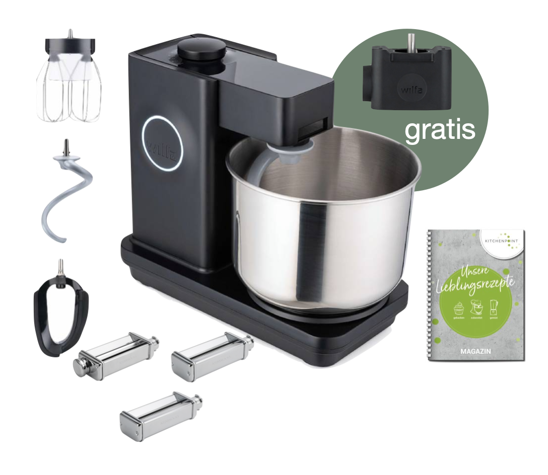 Wilfa Küchenmaschine Probaker schwarz - Pasta Set