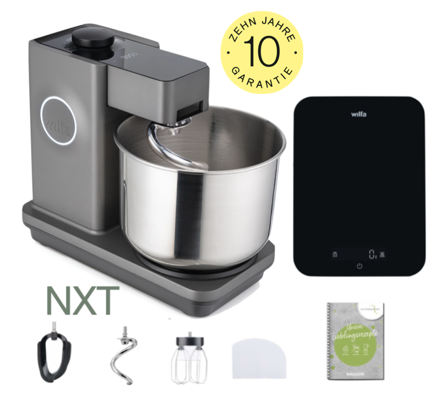 Wilfa Küchenmaschine PROBAKER NXT, Grau - Küchenwaagen Set