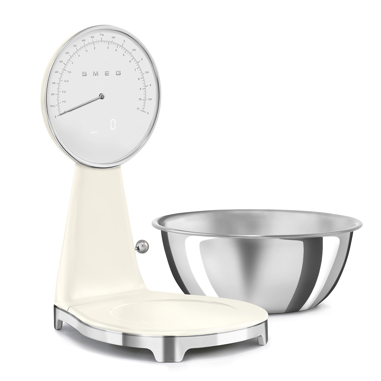 Smeg Analoge & Digitale Portionswaage - Creme