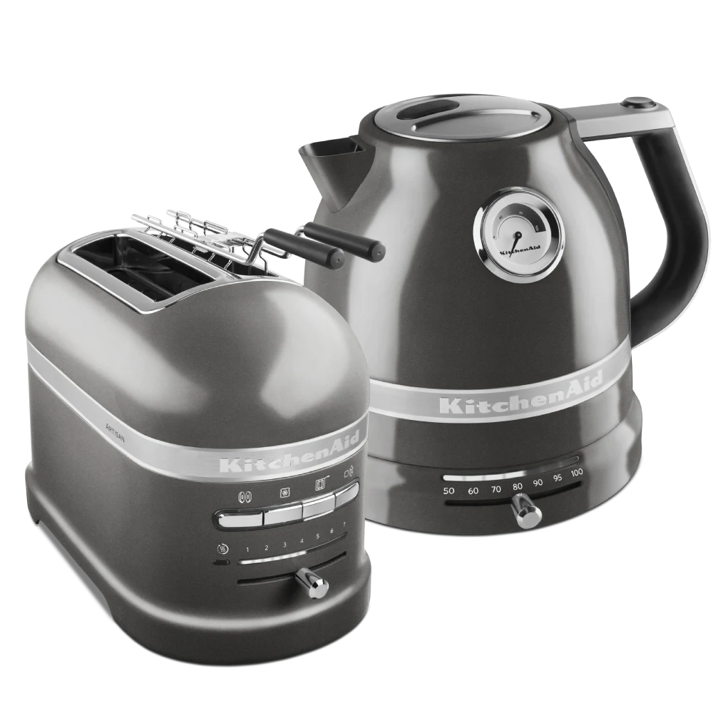 KitchenAid Artisan Wasserkocher - Toaster Set Medallion Silber KitchenAid Artisan Wasserkocher - Toaster Set Medallion Silber