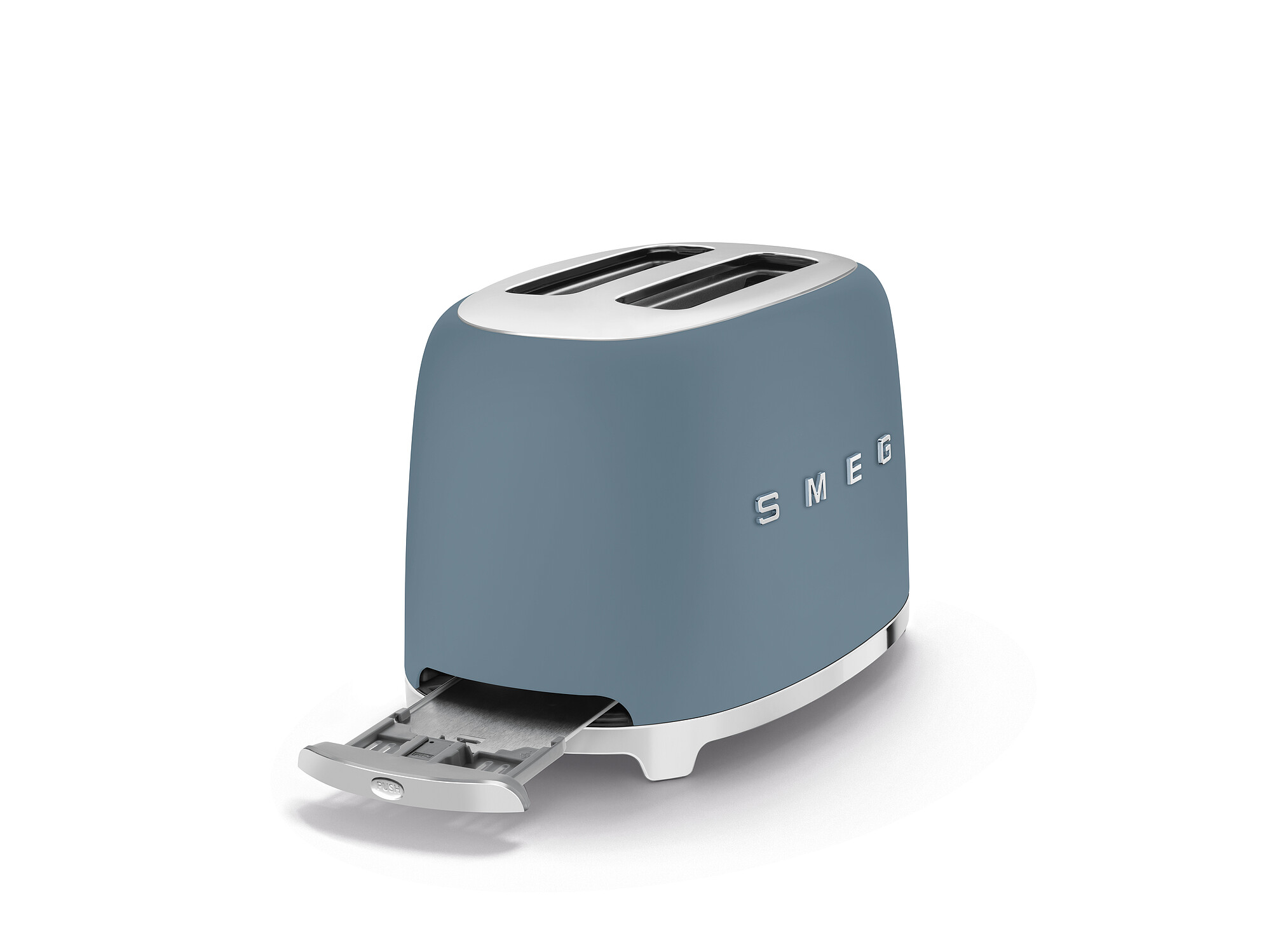 SMEG Toaster TSF01 mit Brötchenaufsatz Storm Blue