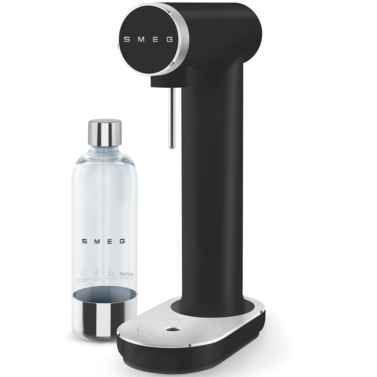 Smeg Wassersprudler Schwarz matt