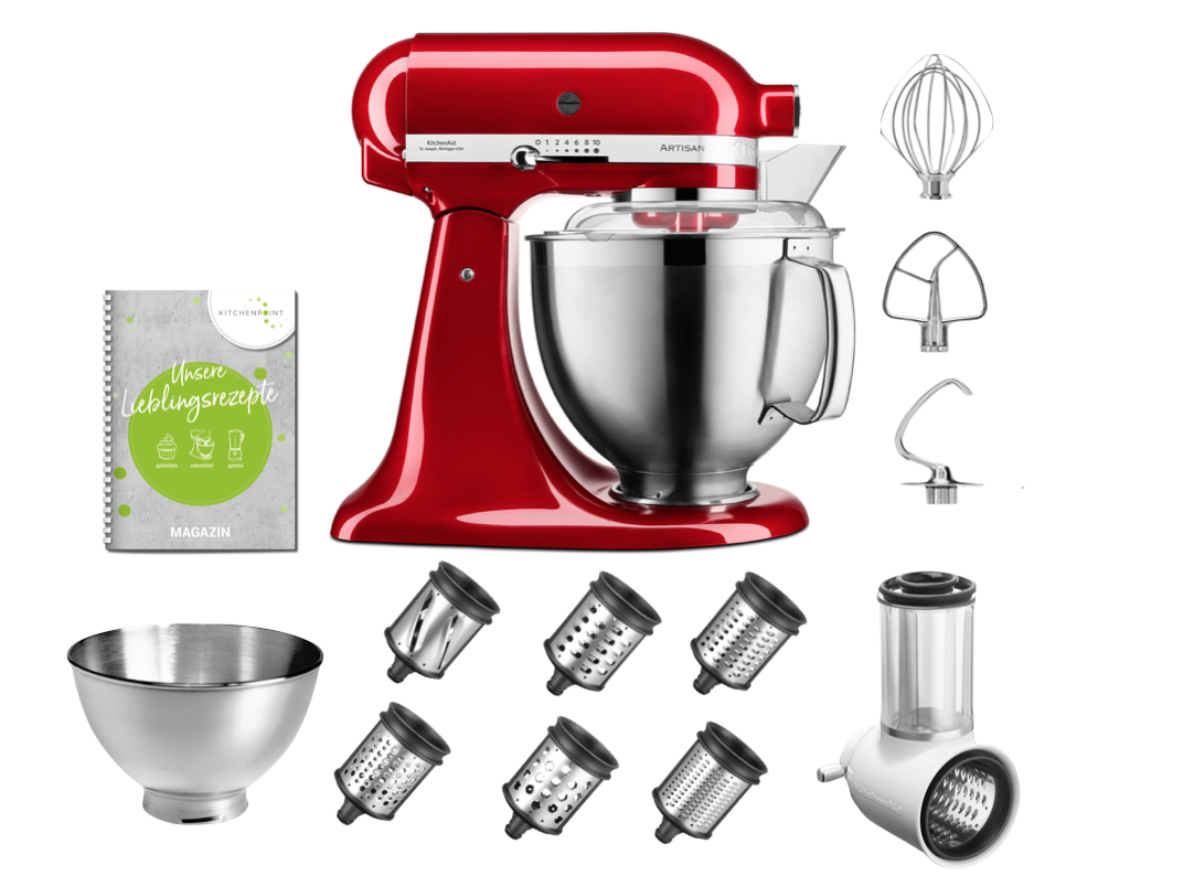 KitchenAid Küchenmaschine 185 Gemüse Multi Set Candy Apple KitchenAid Küchenmaschine 185 Gemüse Multi Set Candy Apple