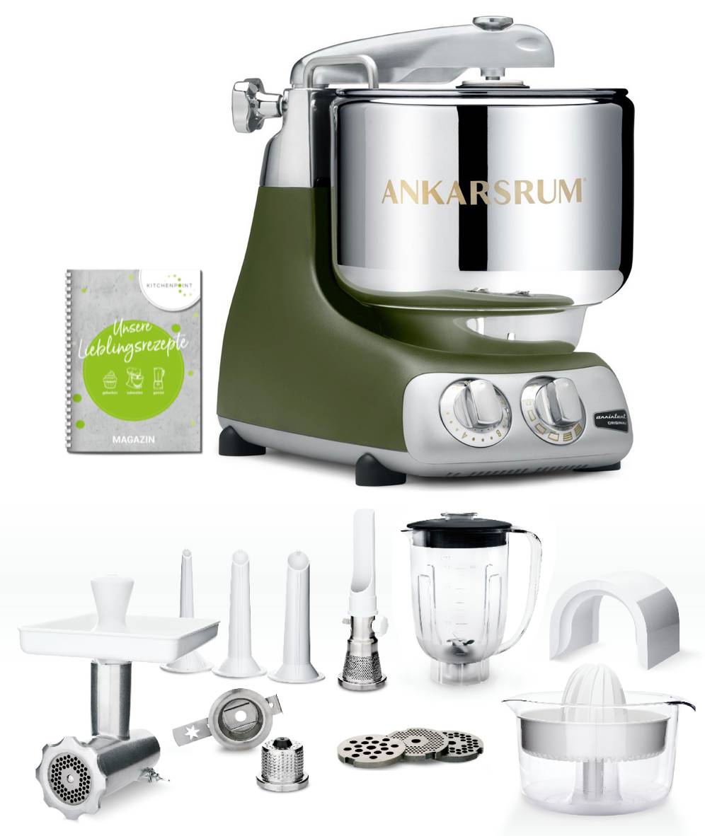 Ankarsrum Original Stand Mixer, AKM6230, Olive Green