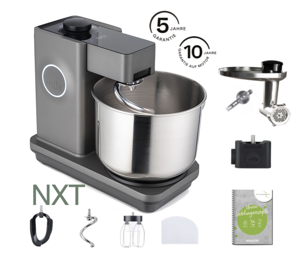 Wilfa Küchenmaschine PROBAKER NXT, Grau - Back Set