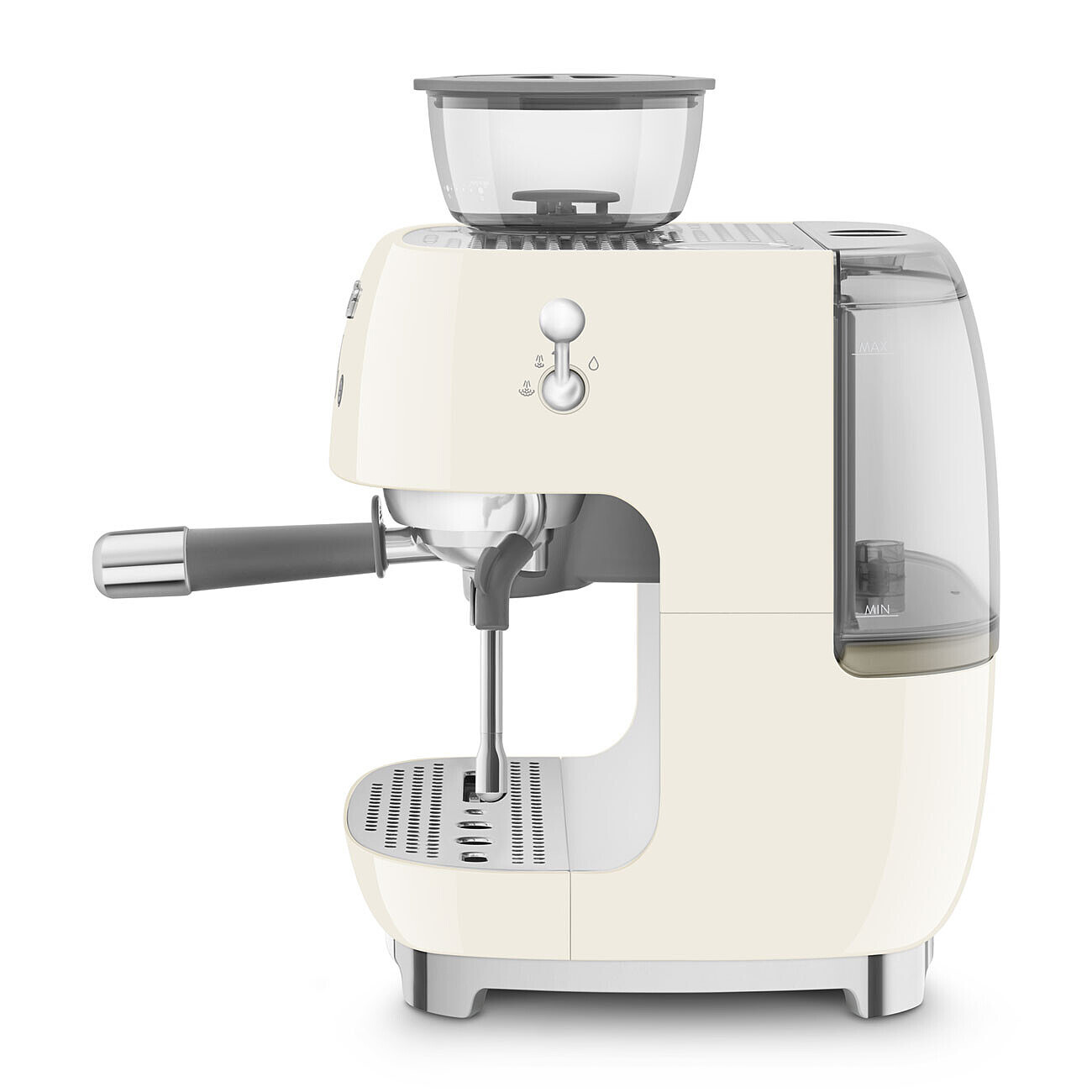 SMEG Espressomaschine mit integrierter Kaffeemühle Creme