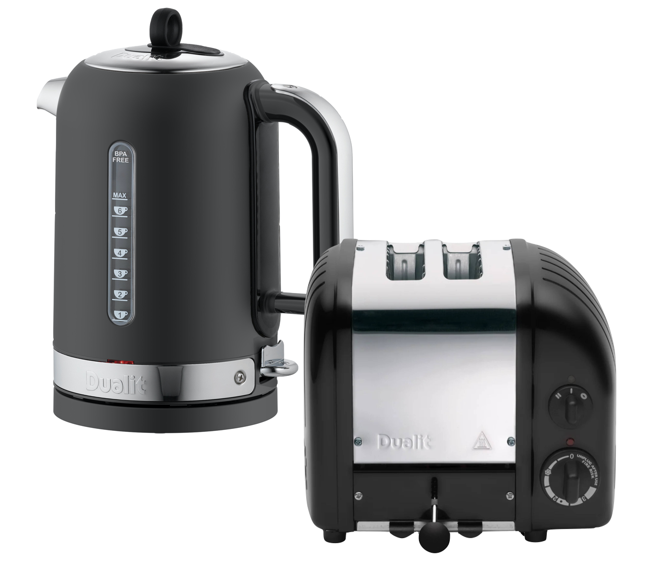 Dualit Wasserkocher - Toaster Set schwarz Classic Matt Schwarz