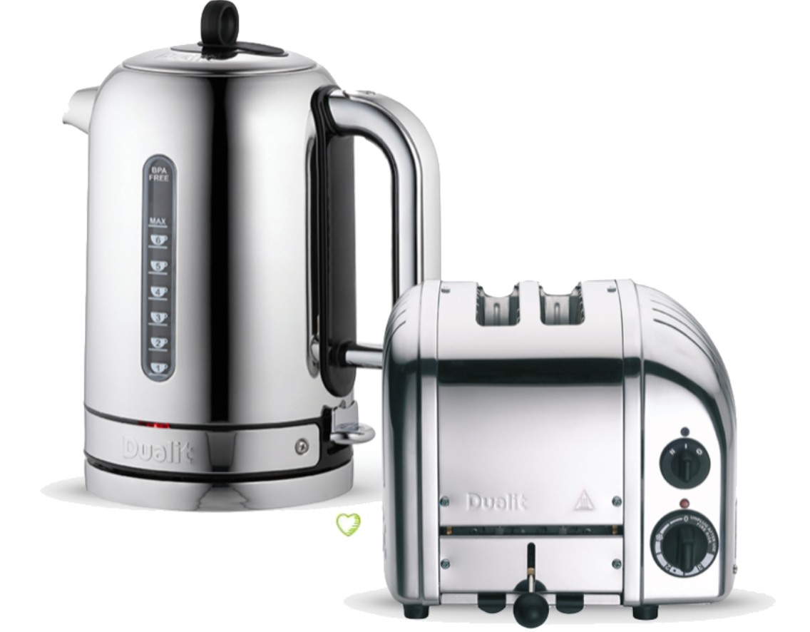 Dualit Wasserkocher - Toaster Set Classic Aluminium Poliert Dualit Wasserkocher - Toaster Set Classic Aluminium Poliert