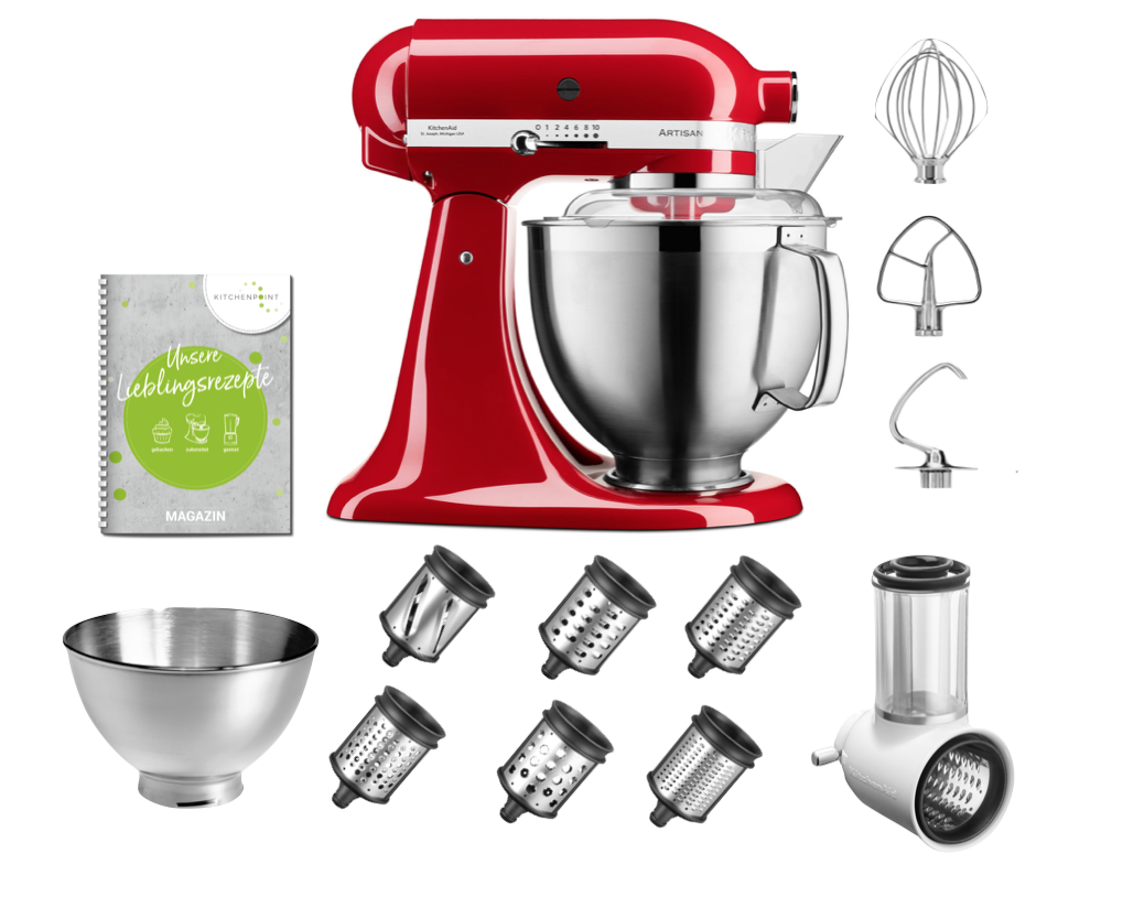 KitchenAid Küchenmaschine 185 Gemüse Multi Set Empire Rot KitchenAid Küchenmaschine 185 Gemüse Multi Set Empire Rot