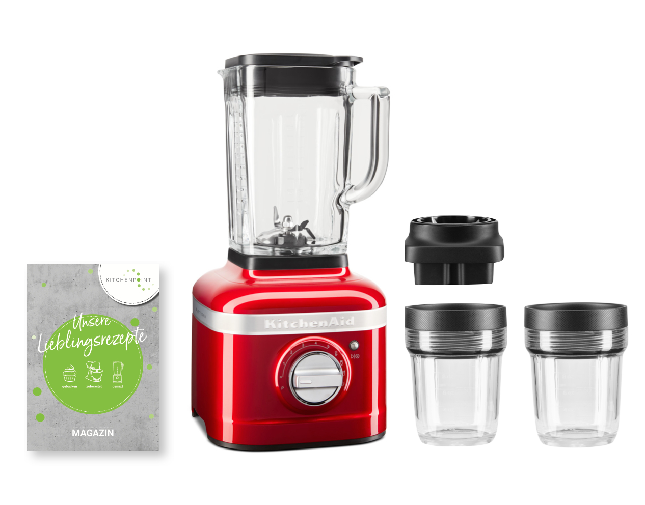 KitchenAid Blender K400 Mixbehälter Set Candy Apple KitchenAid Blender K400 Mixbehälter Set Candy Apple