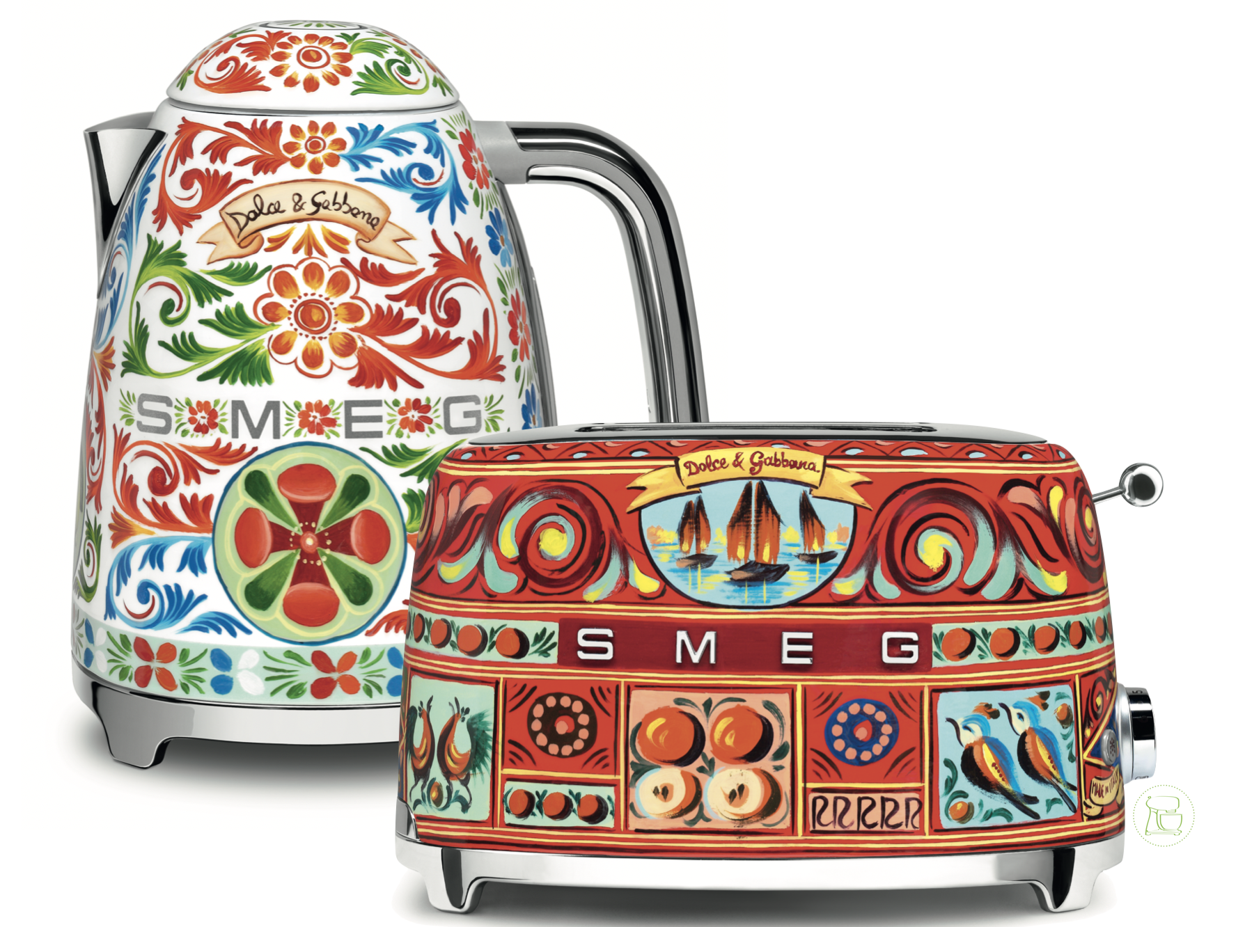 SMEG Wasserkocher - Toaster Set Dolce & Gabbana SMEG Wasserkocher - Toaster Set Dolce & Gabbana