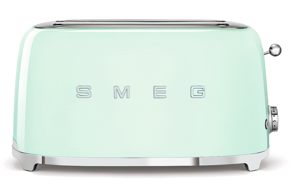 SMEG 4 Scheiben Toaster lang Pastellgrün