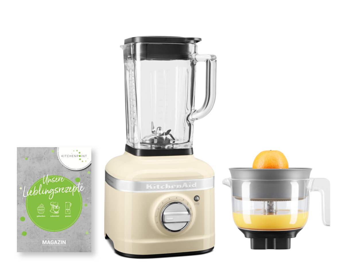 KitchenAid Blender K400 Zitruspressen Set Creme KitchenAid Blender K400 Zitruspressen Set Creme