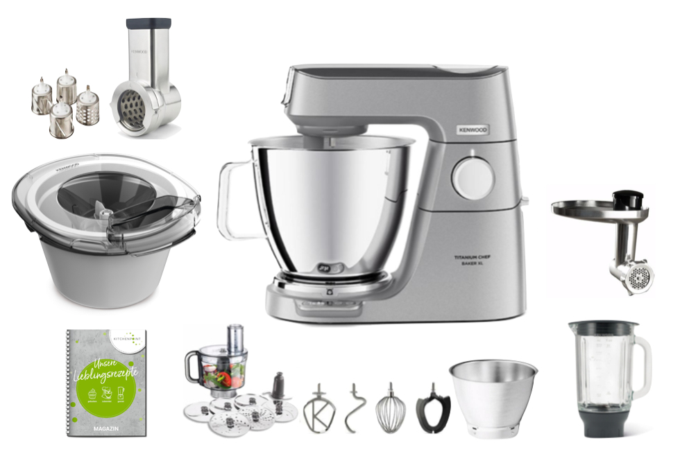 Kenwood Titanium Chef Baker XL - Mega Spar Set Kenwood Titanium Chef Baker XL - Mega Spar Set