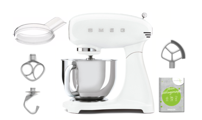 SMEG Küchenmaschine Vollfarbe Weiß SMF05