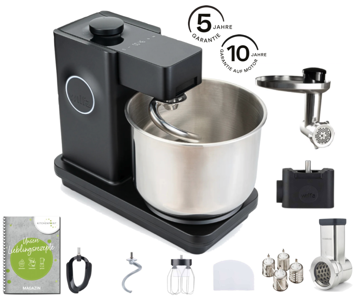 Wilfa Küchenmaschine Probaker Timer schwarz - Komplett Set