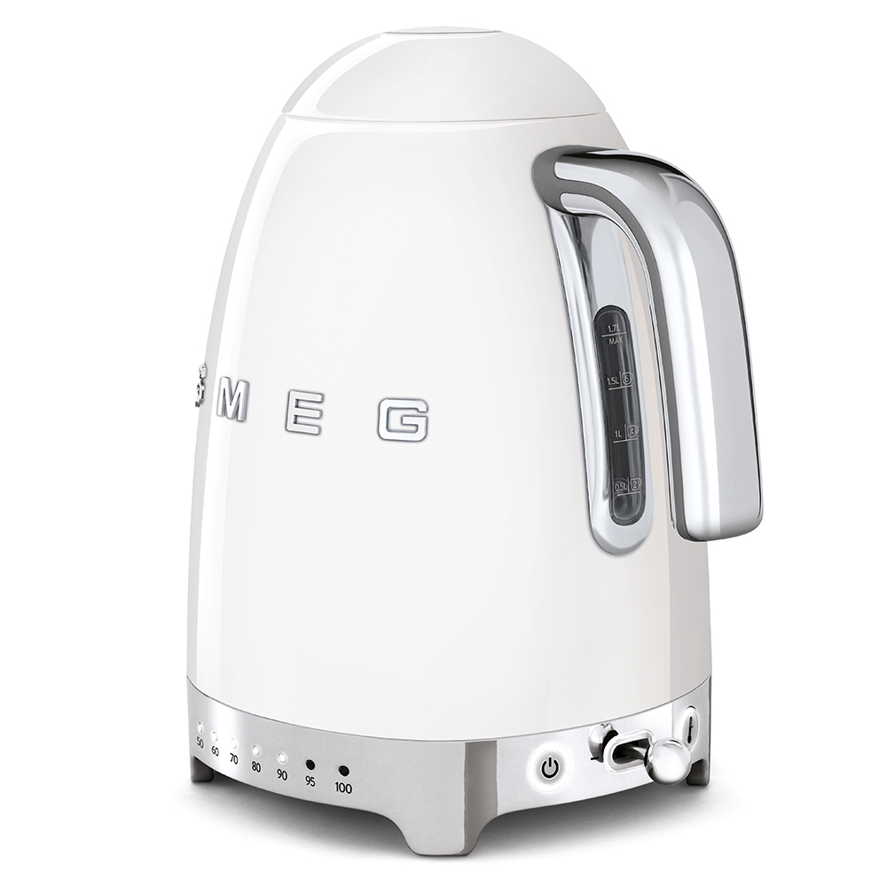SMEG Wasserkocher mit Temperaturregelung - Toaster Set Weiss