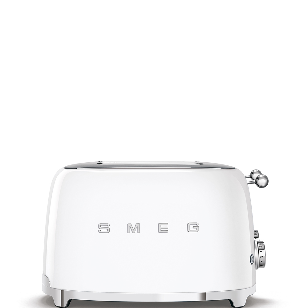 SMEG Toaster 4 Schlitze weiß
