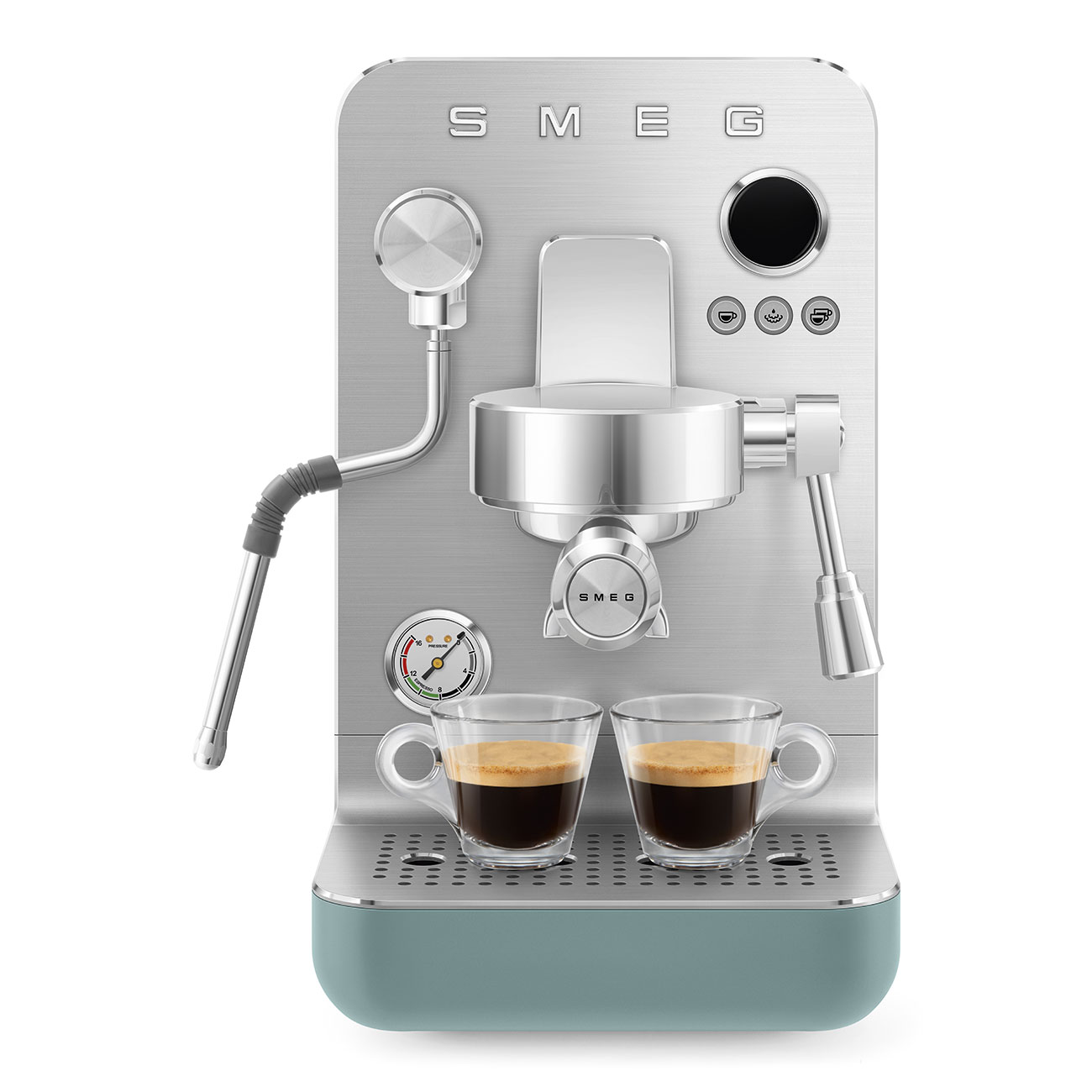Smeg Espresso-Kaffeemaschine Minipro - Emerald Green-Matt