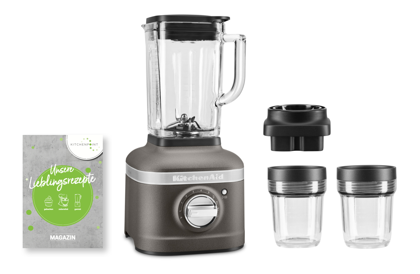 KitchenAid Blender K400 Mixbehälter Set Grau KitchenAid Blender K400 Mixbehälter Set Grau