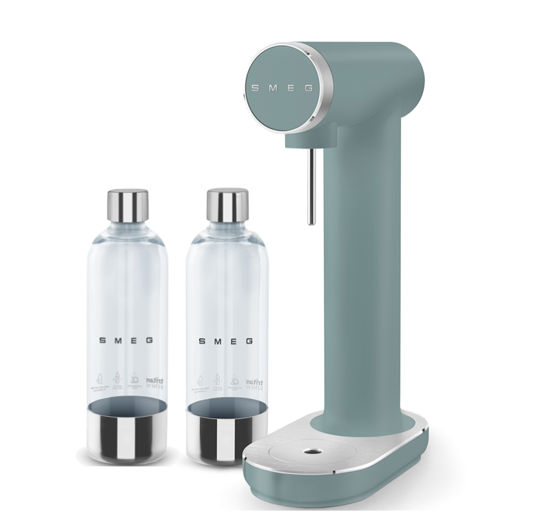 Smeg Wassersprudler Grün-Matt inkl. 2. Flasche