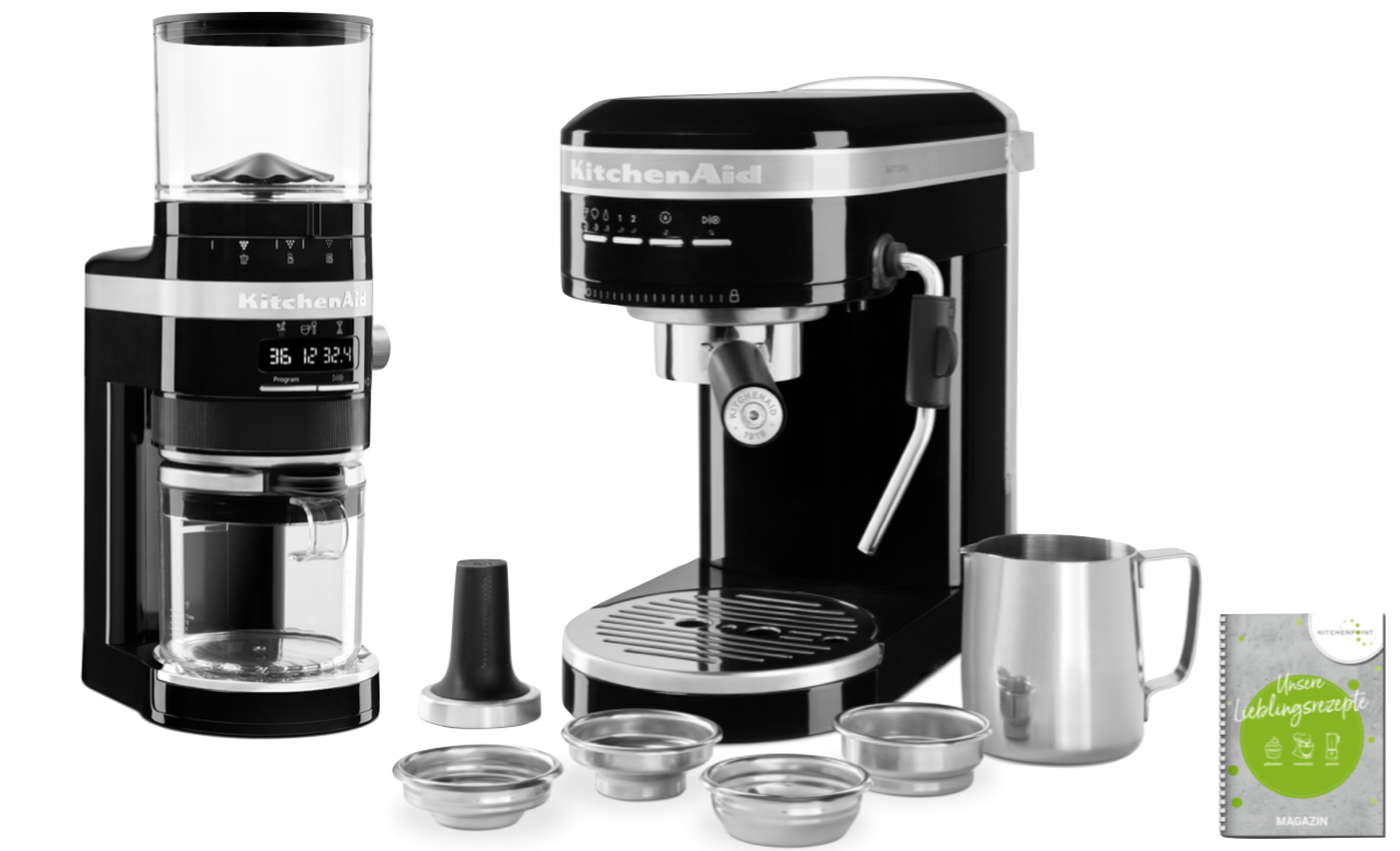 KitchenAid Espressomaschine Set Onyx Schwarz