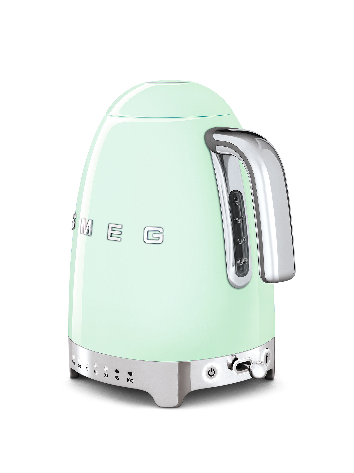 SMEG Wasserkocher mit Temperaturregelung - Toaster Set Pastellgrün