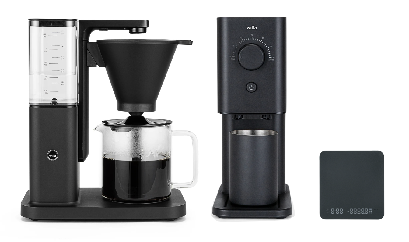 Wilfa Zense Kaffeemaschine inkl. Zense Kaffeemühle und Uni Mini Waage