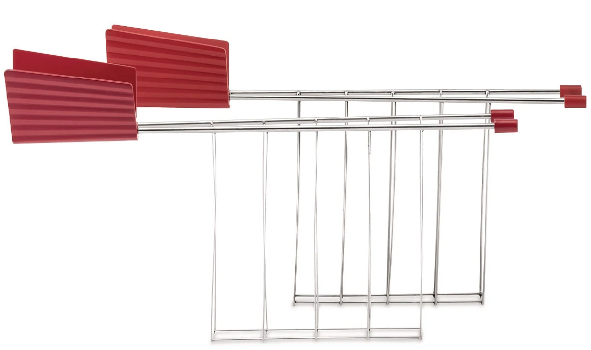 Alessi Plissé Toasterzange Set Rot Alessi Plissé Toasterzange Set Rot