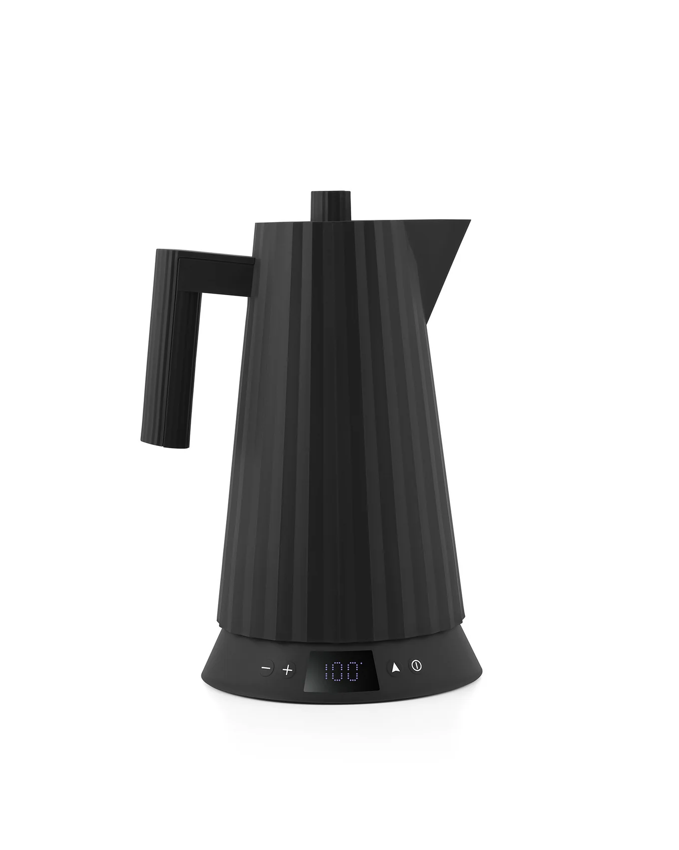 Alessi Plissé Wasserkocher - Toaster Set mit Temperaturregelung schwarz