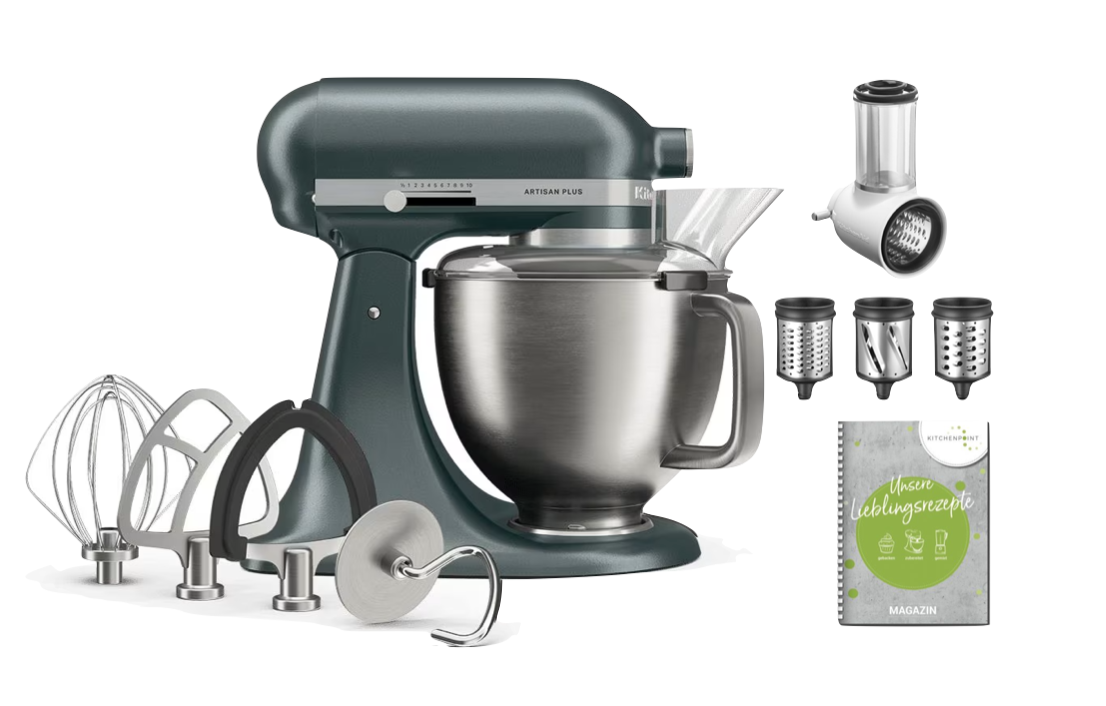 KitchenAid Küchenmaschine Artisan Plus 4,7L, JUNIPER - Gemüse Set