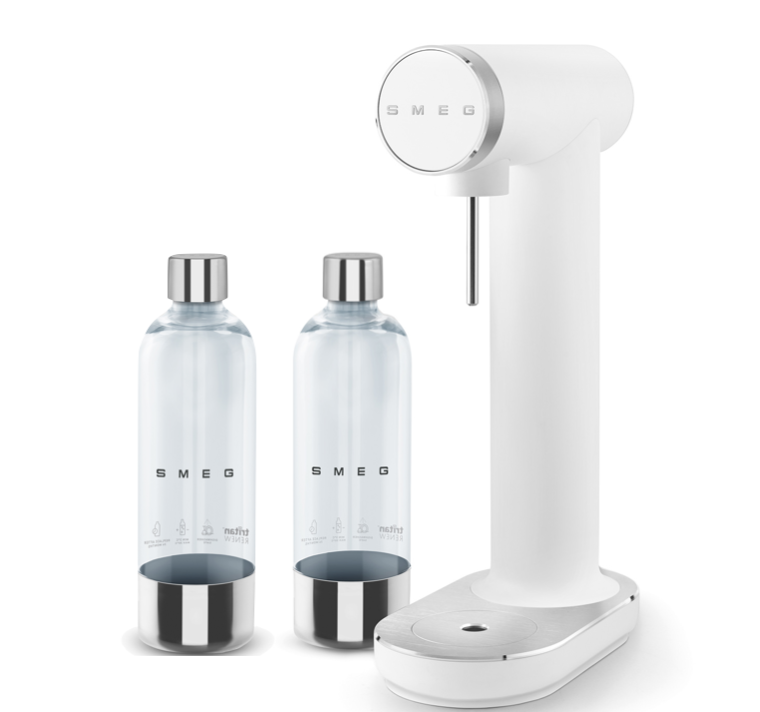 Smeg Wassersprudler Weiß-Matt inkl. 2. Flasche