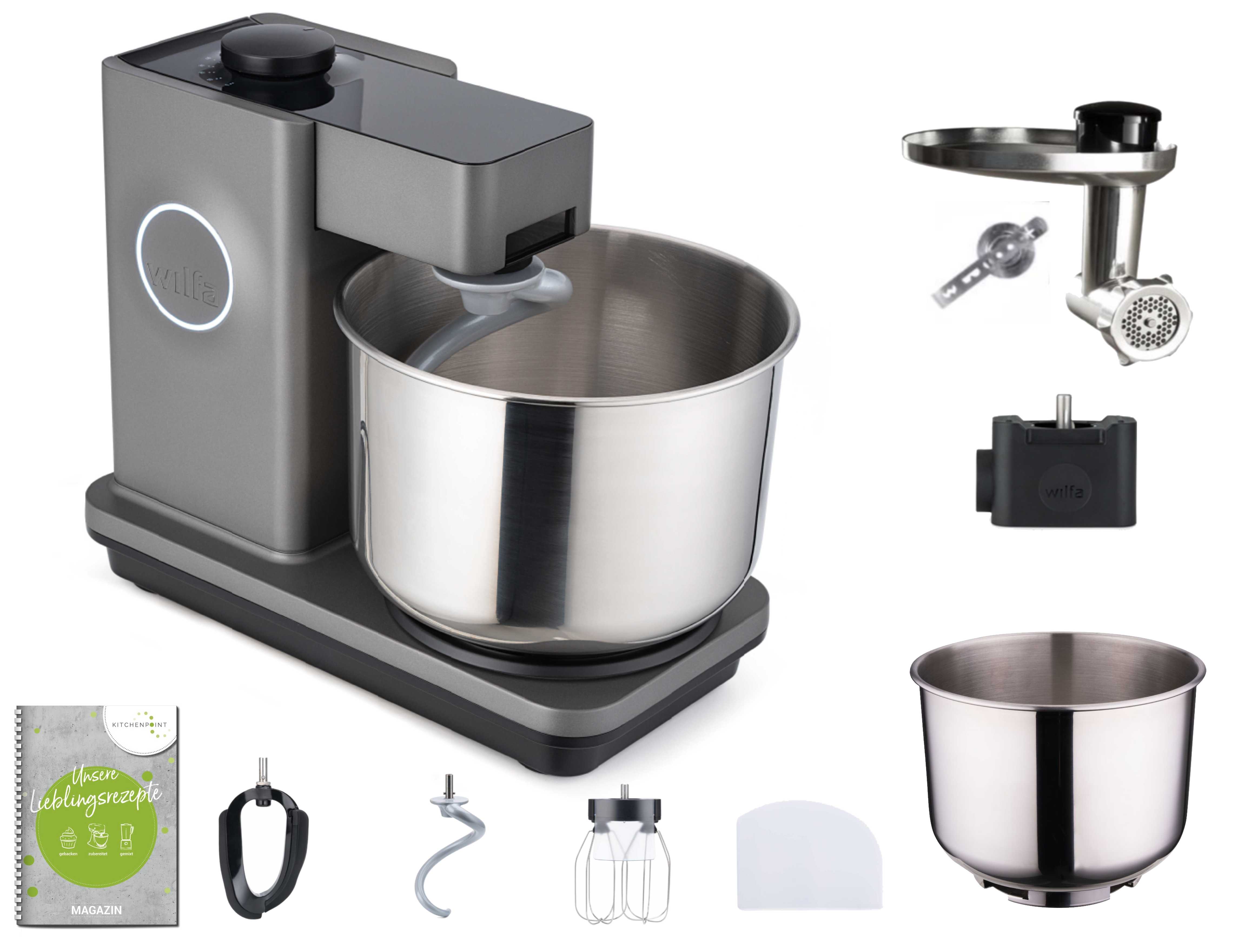 Wilfa Küchenmaschine Probaker grau - Back Mega Set