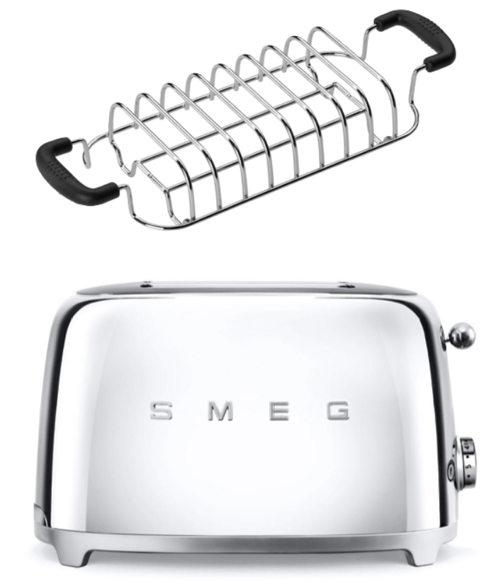 SMEG Toaster TSF01 mit Brötchenaufsatz Chrom SMEG Toaster TSF01 mit Brötchenaufsatz Chrom