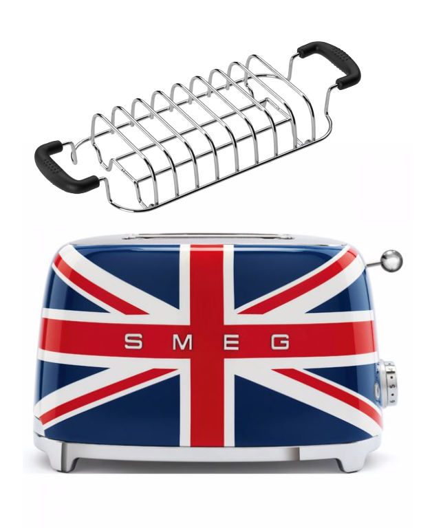 SMEG Toaster TSF01 mit Brötchenaufsatz Union Jack