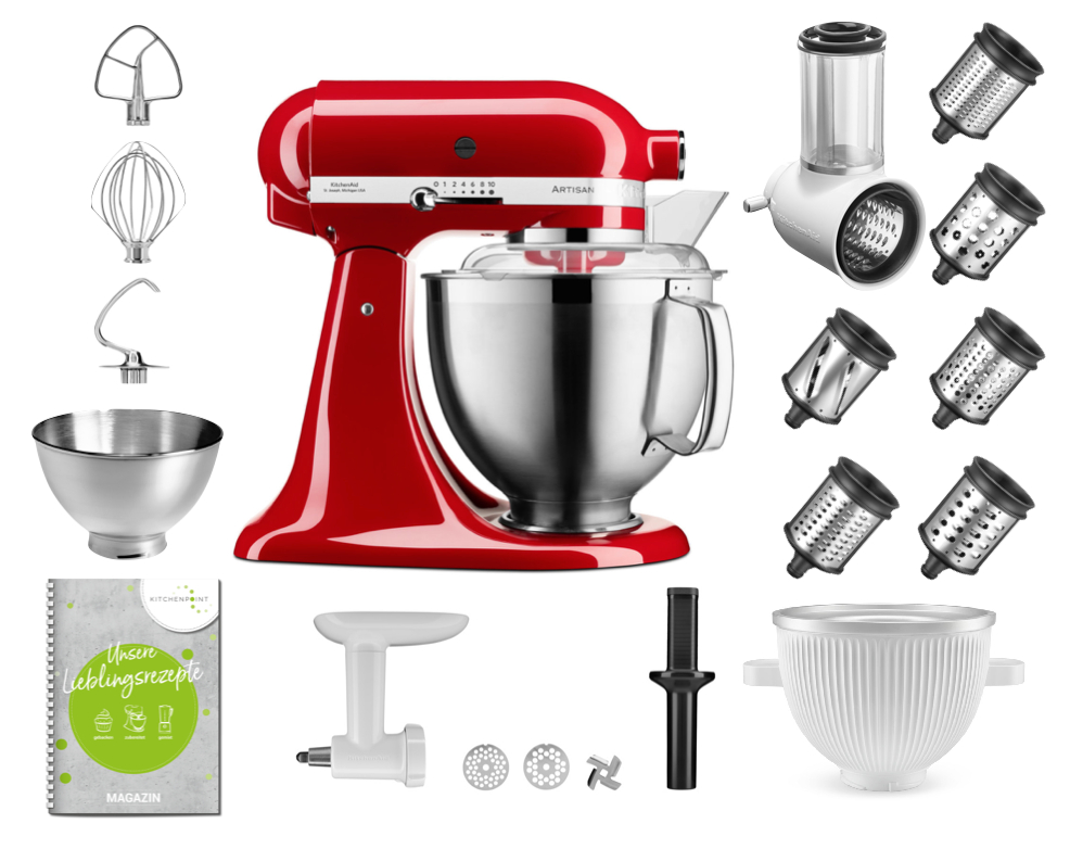 KitchenAid Küchenmaschine 185 Mega Set Empire Rot KitchenAid Küchenmaschine 185 Mega Set Empire Rot