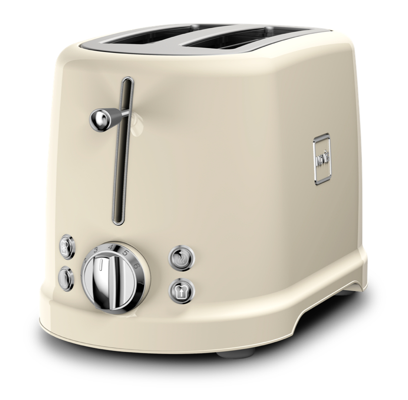 Novis Toaster T2 mit Brötchenaufsatz Creme