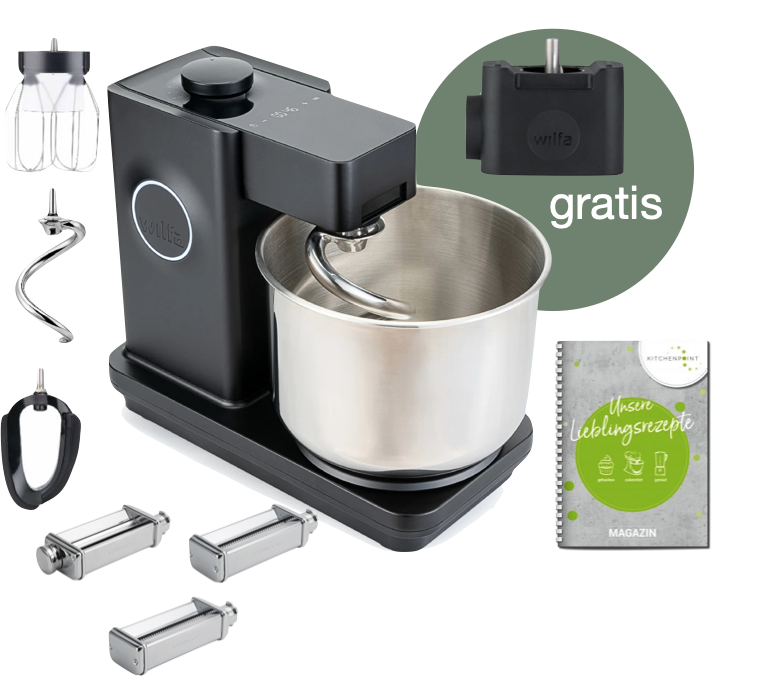 Wilfa Küchenmaschine Probaker Timer schwarz - Pasta Set