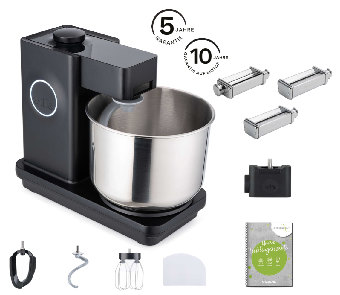 Wilfa Küchenmaschine Probaker schwarz - Pasta Set