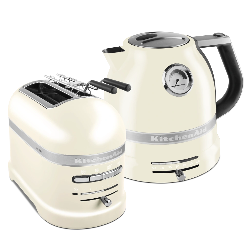 KitchenAid Artisan Wasserkocher - Toaster Set Creme