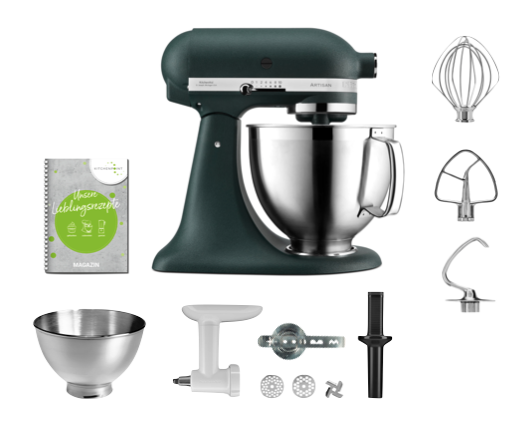 KitchenAid Küchenmaschine 185 Back Set Pebbled Palm KitchenAid Küchenmaschine 185 Back Set Pebbled Palm