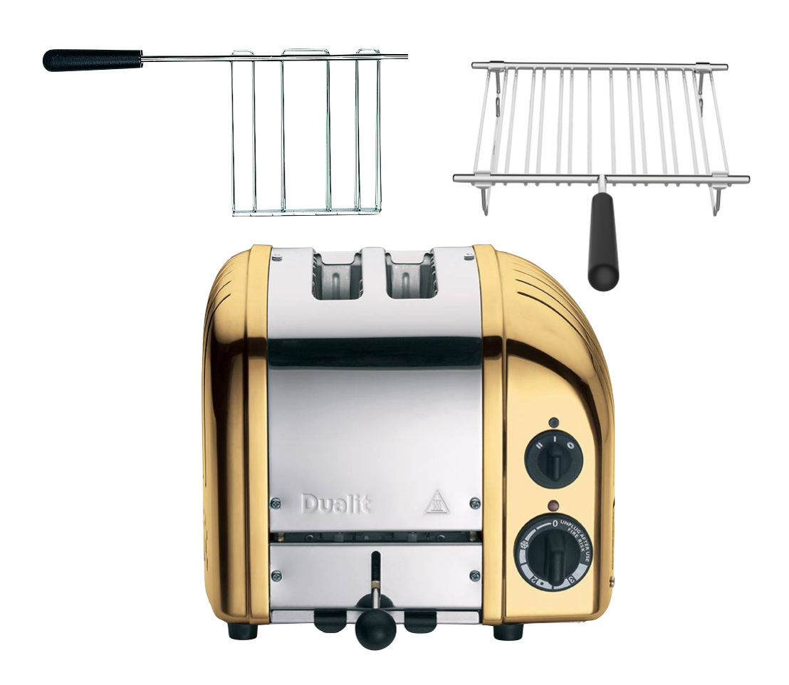 Dualit Classic Toaster 2 Scheiben Gold - Komplett Set