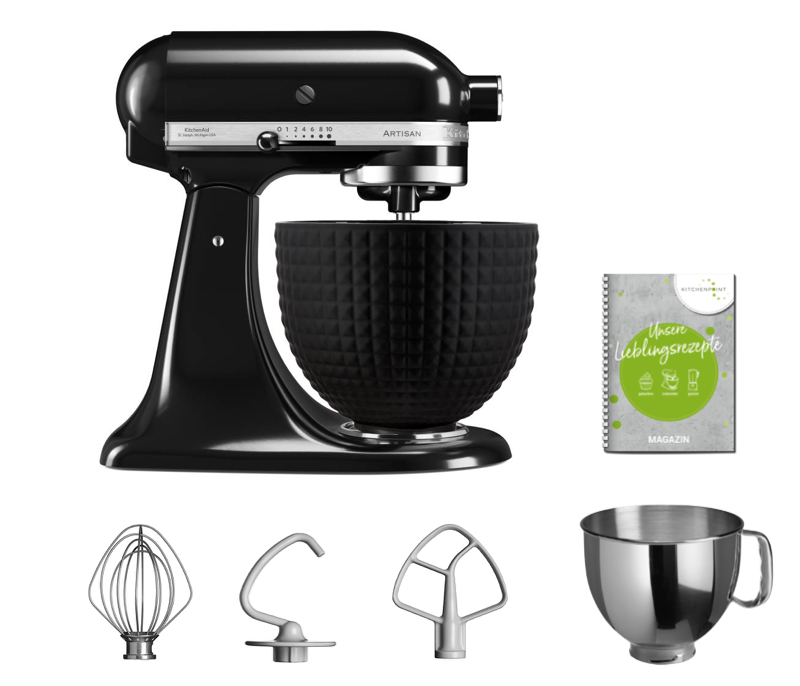 KitchenAid Küchenmaschine 125 Onyx Schwarz - Black Edition KitchenAid Küchenmaschine 125 Onyx Schwarz - Black Edition