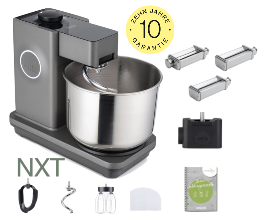 Wilfa Küchenmaschine PROBAKER NXT, Grau - Pasta Set