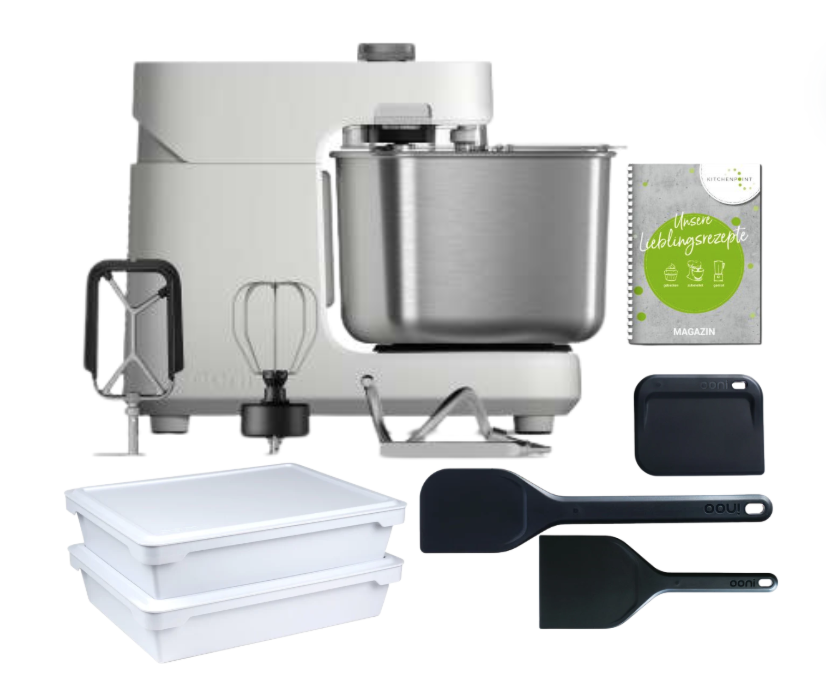 Ooni Halo Pro Spiralkneter Polar White - Pizza Set - Kitchenpoint.de