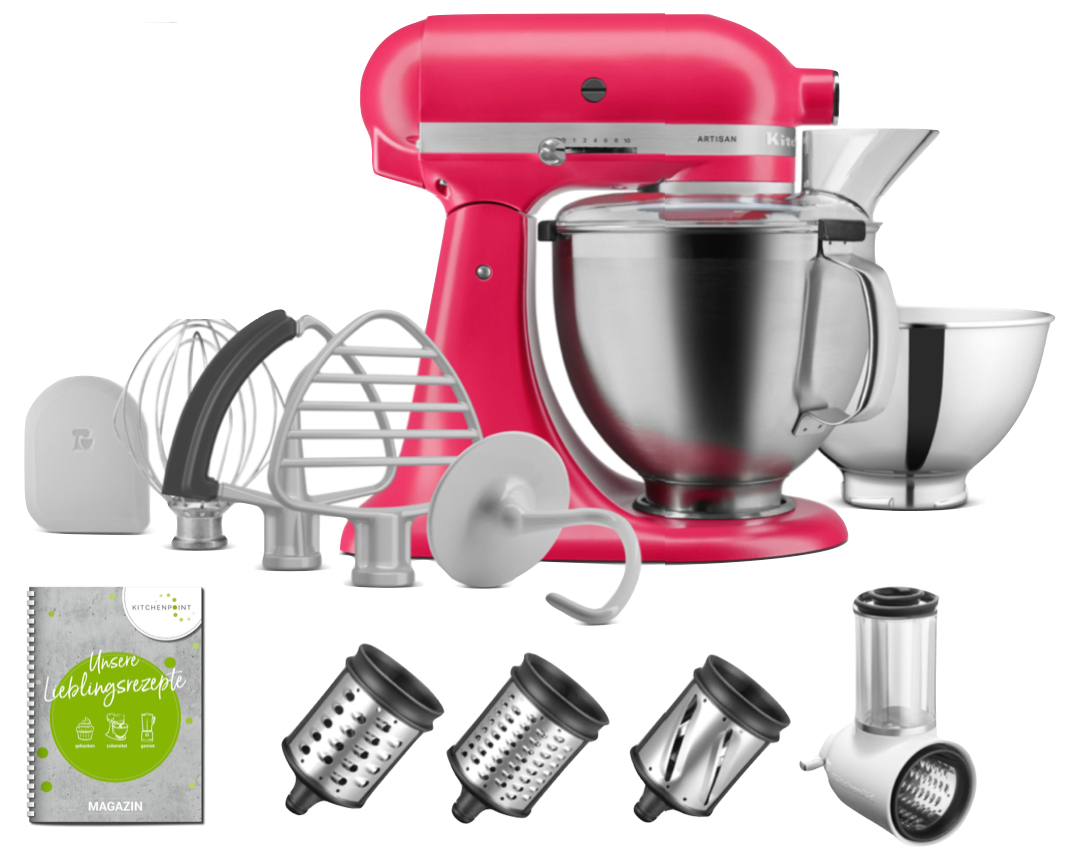 KitchenAid Küchenmaschine 195 Hibiscus - Gemüse Set KitchenAid Küchenmaschine 195 Hibiscus - Gemüse Set