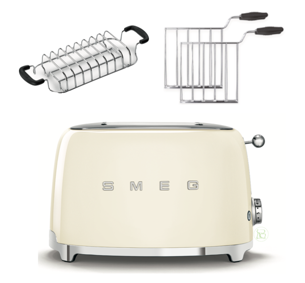 SMEG Toaster TSF01 Creme Komplett Set