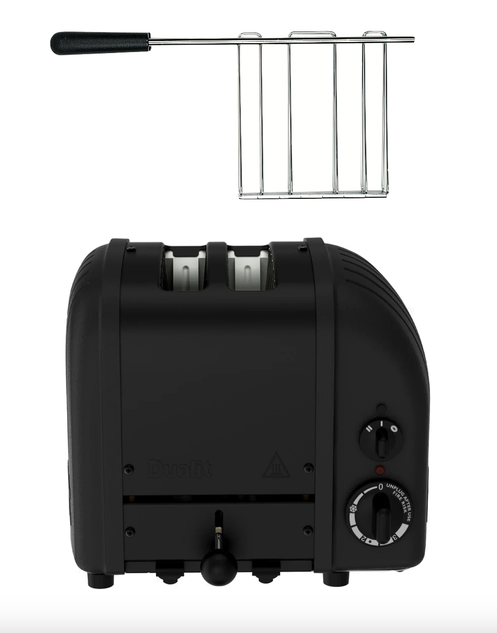 Dualit Classic Toaster 2 Scheiben Stealth inkl. Sandwichzange